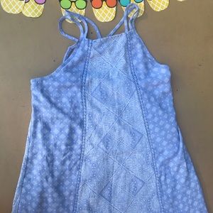 LIGHTEST PURPLE HIGH NECK SUMMER DRESS SIZE M